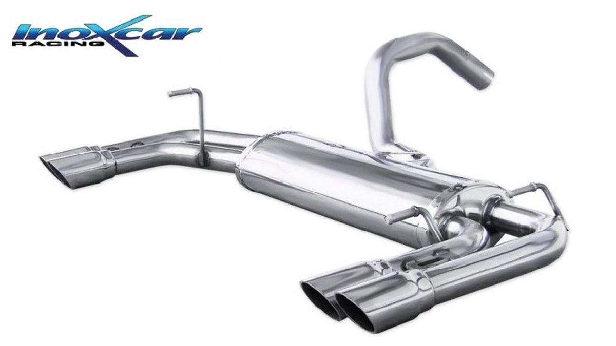 100%25+Inox+%C3%89chappement+Double+sur+mesure+pour+Abarth+695+180cv+2009-+2x60mm+Racing